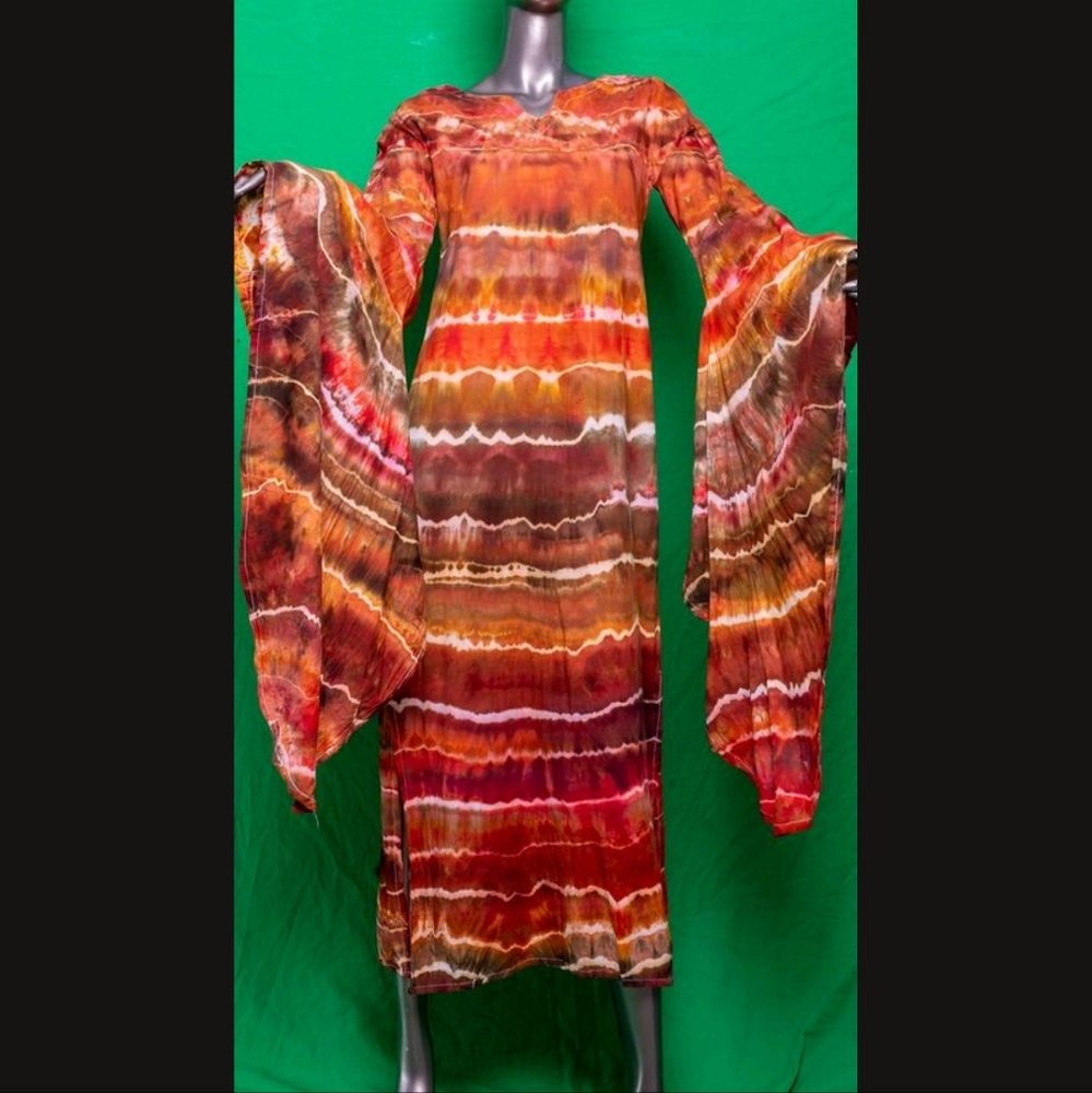Festival Princess Goddess Empress bell sleeves dress